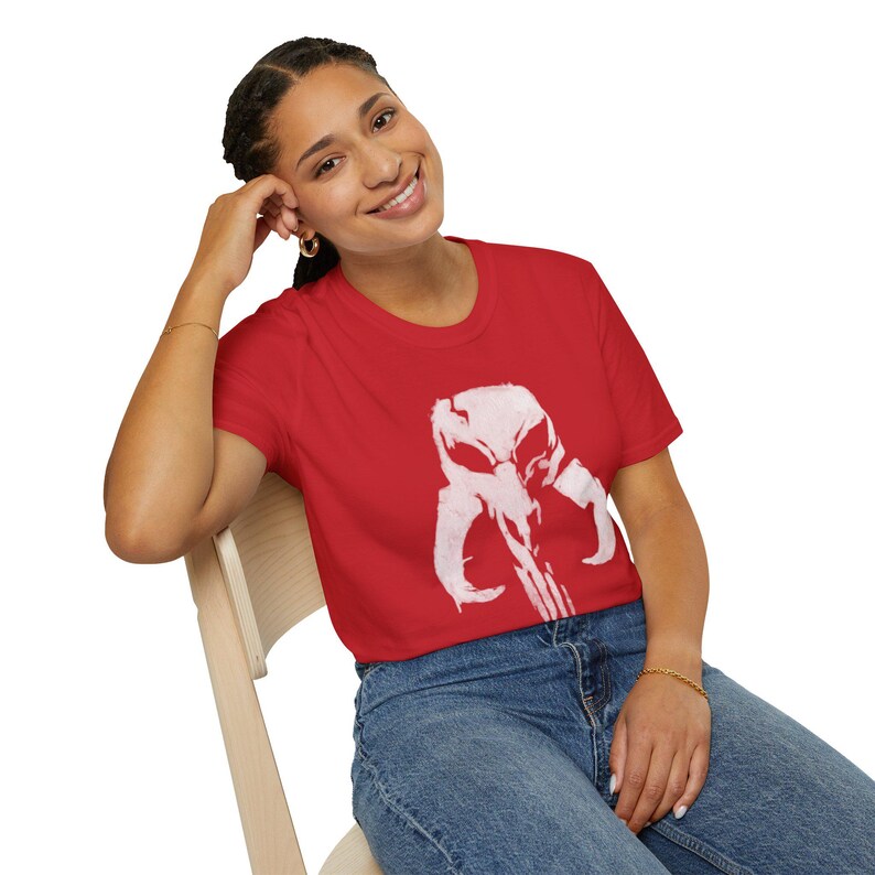 Punisher Mythic Skull Mandalorian Mythosaur T-Shirt | Star Wars Inspired Icon image 12