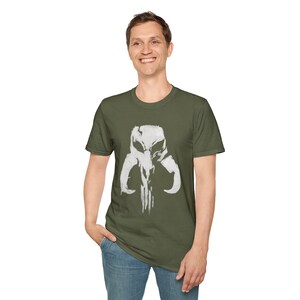 Punisher Mythic Skull Mandalorian Mythosaur T-Shirt | Star Wars Inspired Icon image 20