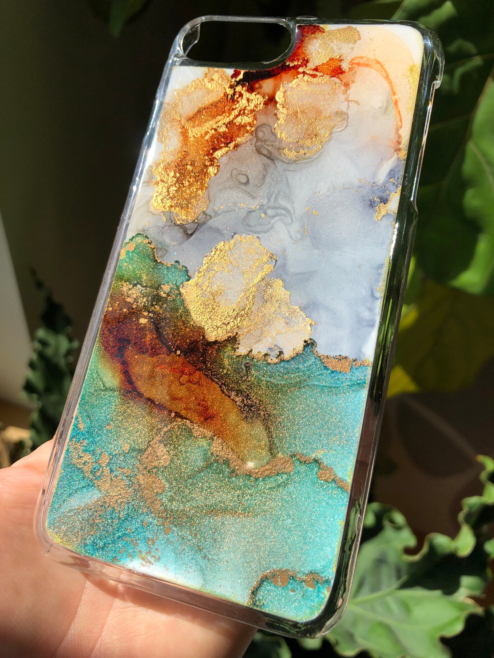 Iphone 6p/7p/8p resin art cases phone case Etsy