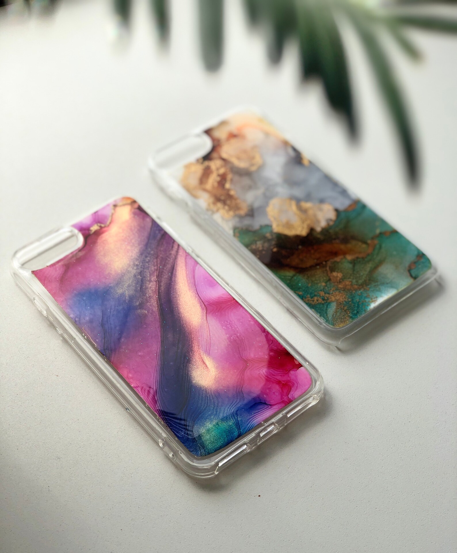 Iphone 6p/7p/8p resin art cases phone case Etsy