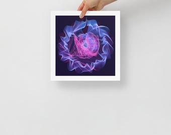 Dark Matter Nebulae Print: Cosmic Abstract Music Visualization Art