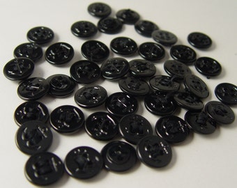 42 Navy Blue Vietnam War Era Uniform Buttons