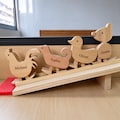 Wooden Walking Animal Ramp Race & Block Set, Toddler Interactive Self-Propelled Toy, Children Room Decor, Holiday Gift product logo