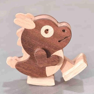 DIY Wooden Slope Dragon Kit, Handcrafted Wood Craft Set, Creative Toy Assembly, Unique Handmade Gift, Montessori Activity, Kids Room Decor