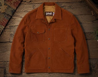 Vintage Schott Leather Jacket Brown Leather Trucker Jacket Racer Jacket Distressed Leather Jacket Men's Workwear Jacket personalized gift