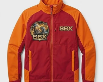 Festival wear Jacket, mens leather Jacket, custom Jacket, Red & Orange Leather Biker Jacket, cow hide, Personalized Gift,gift for him