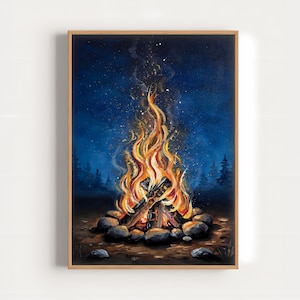 Décoration murale « Le Feu du Raffineur », affiche chrétienne imprimable sur le thème du Saint-Esprit, décoration pour la foi et le renouveau, téléchargement numérique