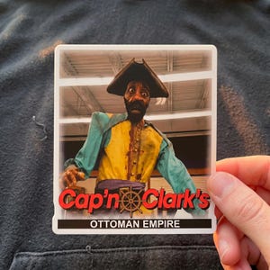 Backrooms N Clarks Ottoman Empire Sticker, In The Backrooms, Horror Movie Stickers