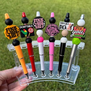 Funny Silicone Pens + Ink Refill - Kindness - Positive - Anxiety - Tequila - sarcasm - confetti