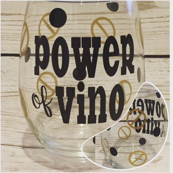 Big Brother Inspired Power of Vino Wine Glass - power of veto - showmance - bromance - head of household