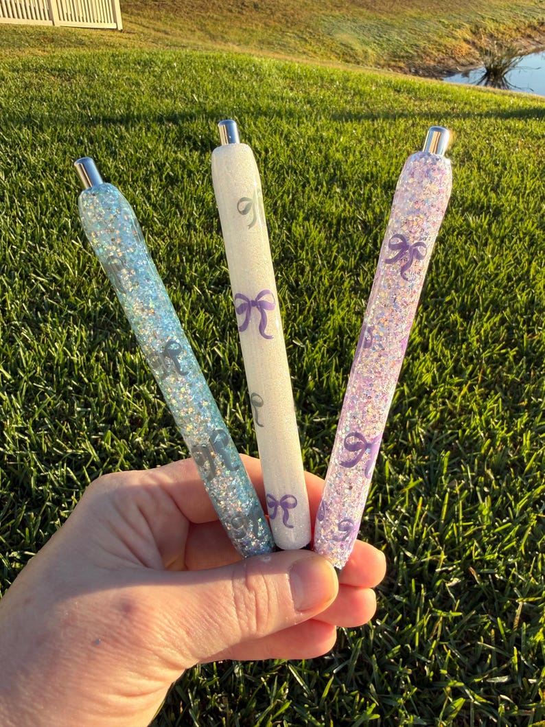 Bolígrafo con temática de lazo - incluye recarga de tinta - lazo - personalizado - regalo - relleno de media imagen 7