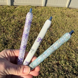 Bolígrafo con temática de lazo - incluye recarga de tinta - lazo - personalizado - regalo - relleno de media imagen 6