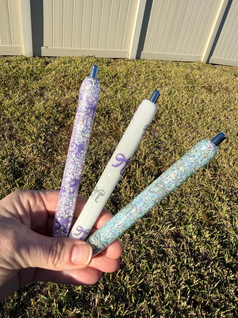 Bolígrafo con temática de lazo - incluye recarga de tinta - lazo - personalizado - regalo - relleno de media imagen 6