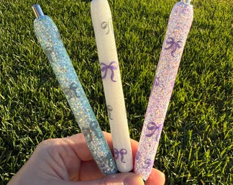 Bow Themed Pen - includes ink refill - bow - personalized - customized - gift - stocking stuffer