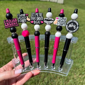 Funny Silicone Pens + Ink Refill - Kindness - Positive - Anxiety - Tequila - sarcasm - confetti