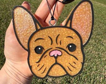 French Bulldog Car Air Freshener: Frenchie Themed Freshie