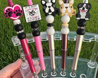 Bolígrafo con cuentas para perros y gatos: regalo para amantes de los animales + recarga de tinta