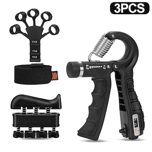 Justerbart handgreppset: 5-60 kg underarm, handled, fingerstärkare