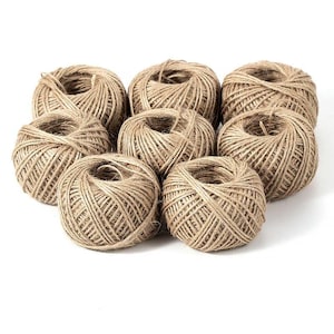 Rollo de cordel de yute natural para manualidades, costura y decoración (30 metros)
