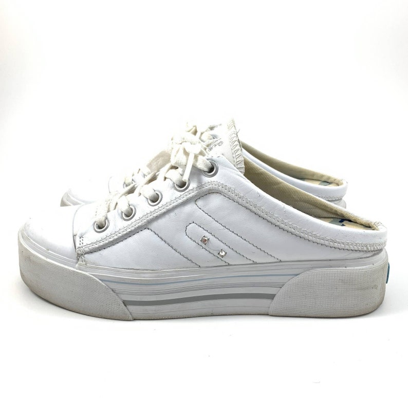 keds white leather platform