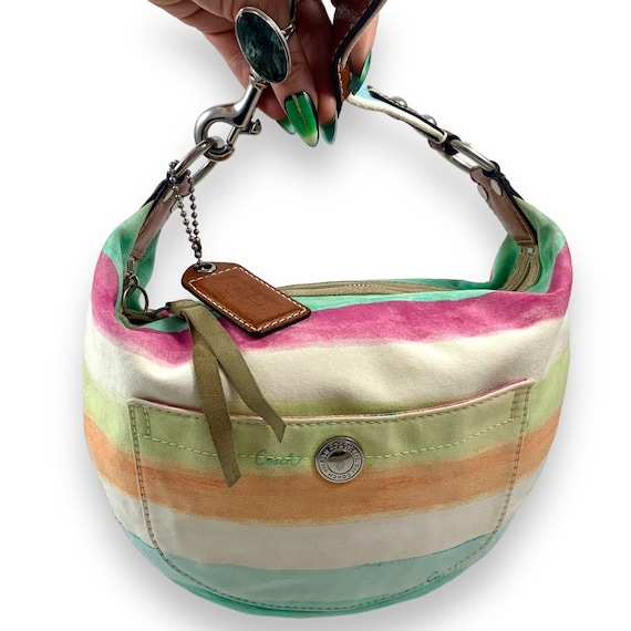 Vintage COACH rainbow ombre small shoulder bag