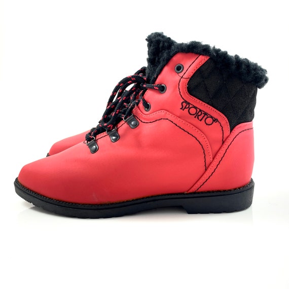1980’s neon pink waterproof SPORTO boots