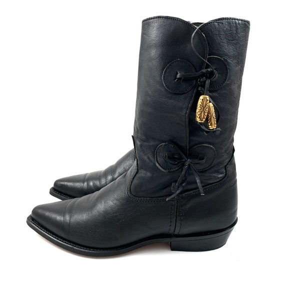 1960’s CAPEZIO black leather western cowgirl boots