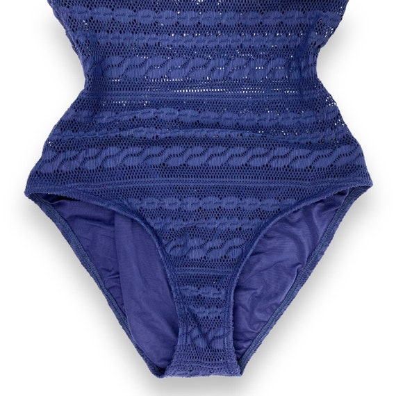 Y2K NAUTICA navy blue lace one piece swimsuit - image 4