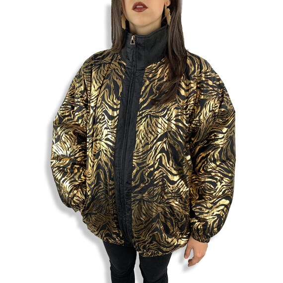 The Joe Exotic “TIGER KING” 1980's metallic gold t