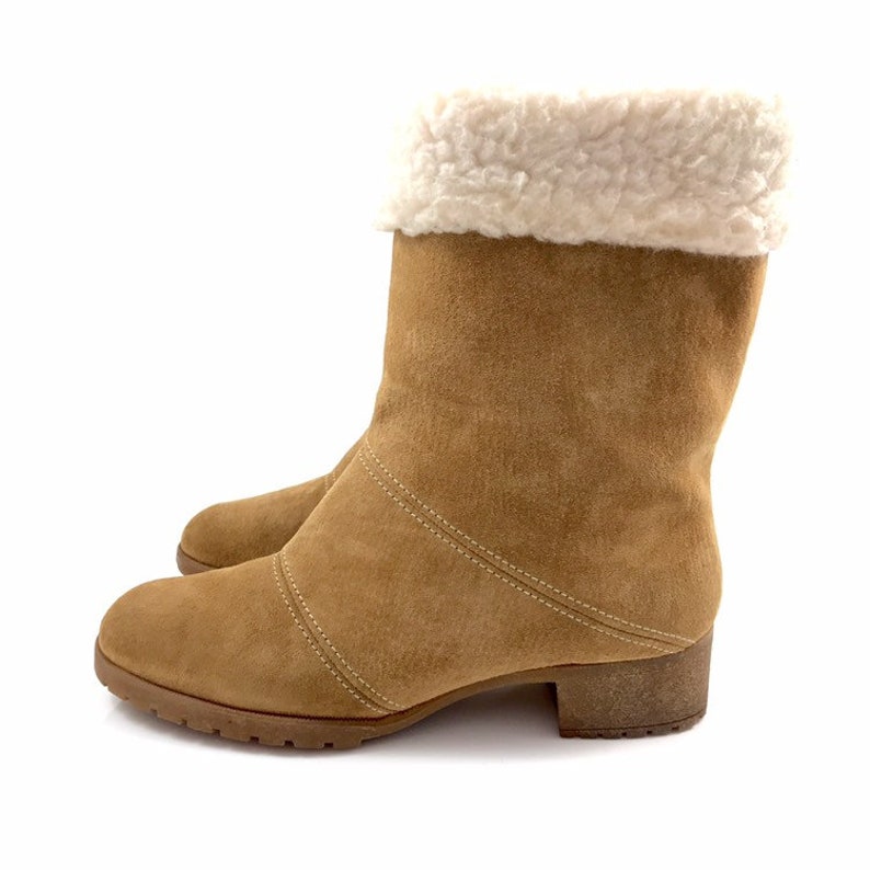 suede fur lined boots