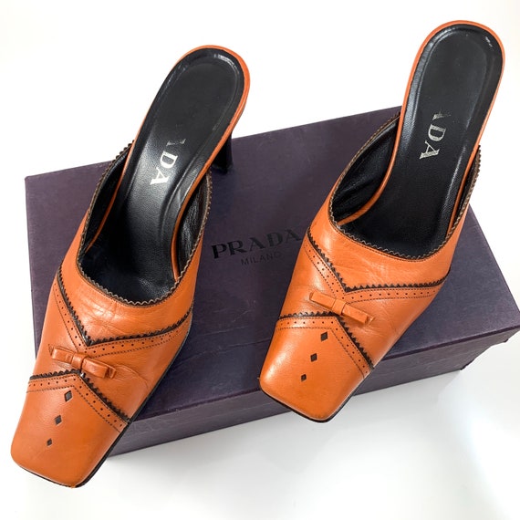 prada mules with bow