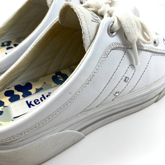 keds white leather platform
