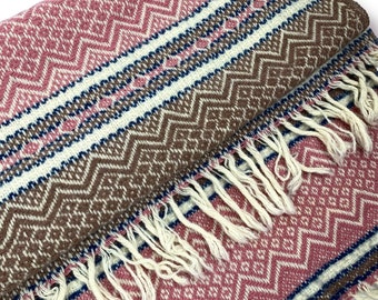 1960&#39;s FARIBO pure wool blanket shawl throw wrap