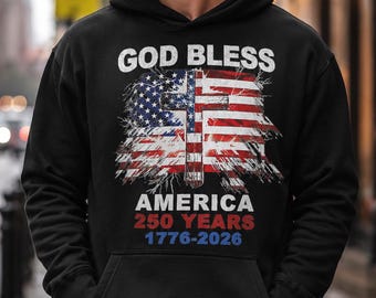 God Bless America 250 Jahre 1776-2026 Christliche Kreuzfahne PNG Download