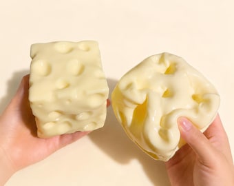 Formaggio Squishy To, cubo antistress gigante al formaggio, giocattolo antistress, giocattolo da scrivania per bambini