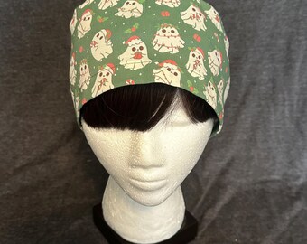 Christmas Ghosties | Custom Scrub Cap - Surgical Cap | Various Styles