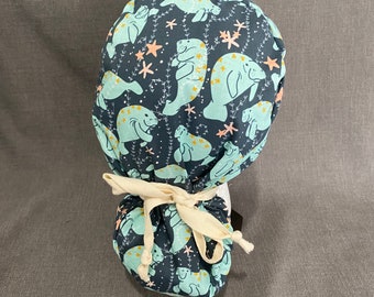 Manatees | Scrub Cap - Surgical Cap | Various Styles