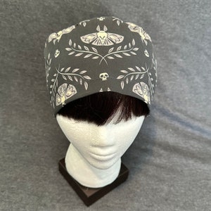 Spooky Moths & Skulls | Scrub Cap - Surgical Cap | Various Styles
