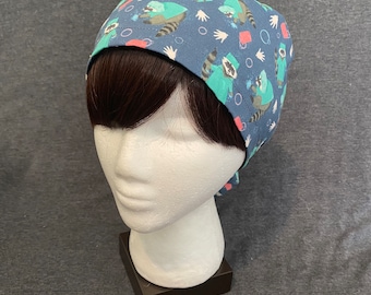 Raccoons in Scrubs - Blue | Scrub Cap - Surgical Cap | Various Styles