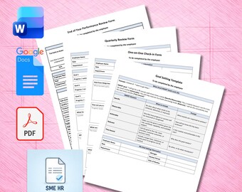 Performance Management Toolkit | Employee Review Templates Bundle (Word, PDF)