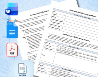 Gestructureerd referentiecontroleformulier | Bewerkbare Word- en pdf-sjabloon