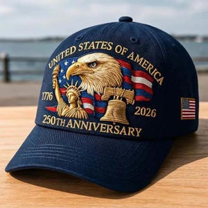 Geborduurde baseballpet van Eagle | Amerika 250-jarig jubileum Amerikaanse snapbackpet