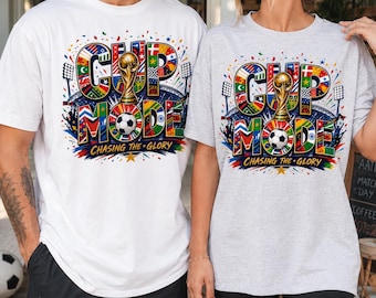 Cup Mode Shirt, Soccer Fan Tee, International Football Match Day Graphic, Chasing The Glory Sports Gift