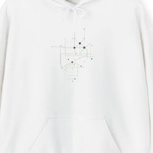 Minimalist Geometric Hoodie| Modern Abstract| Clean Line Art Sweater| Unisex streetwear| Premium Hoodie| Modern Clothing| Style sweater image 1