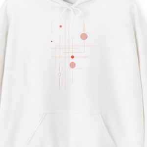 Minimalist Geometric Hoodie| Modern Abstract| Clean Line Art Sweater| Unisex streetwear| Premium Hoodie| Modern Clothing| Style sweater image 1