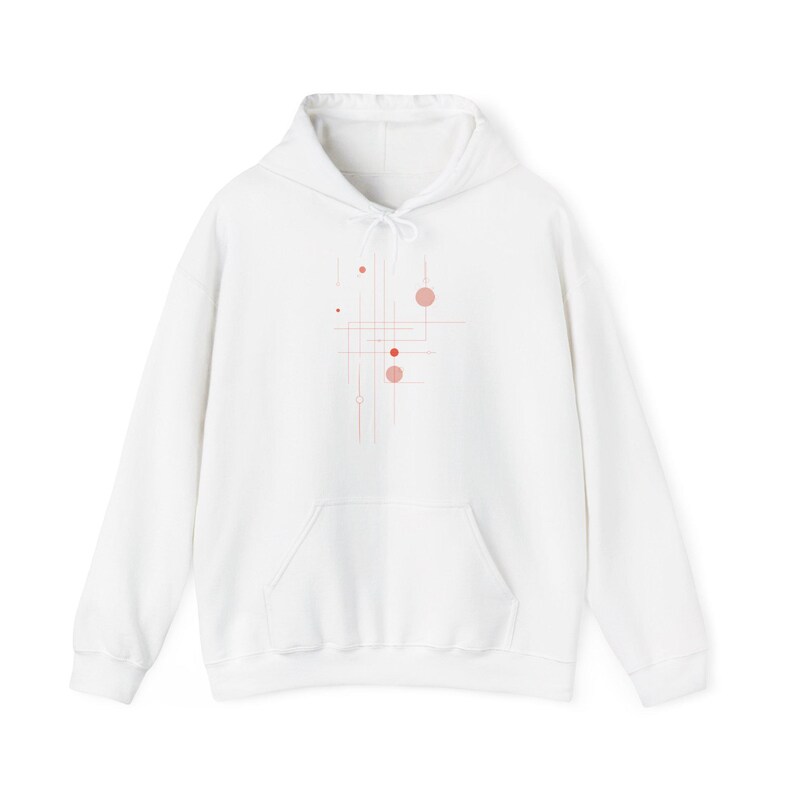 Minimalist Geometric Hoodie| Modern Abstract| Clean Line Art Sweater| Unisex streetwear| Premium Hoodie| Modern Clothing| Style sweater image 1