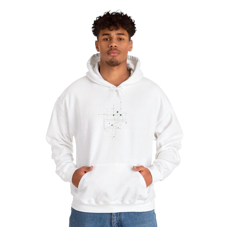 Minimalist Geometric Hoodie| Modern Abstract| Clean Line Art Sweater| Unisex streetwear| Premium Hoodie| Modern Clothing| Style sweater image 7