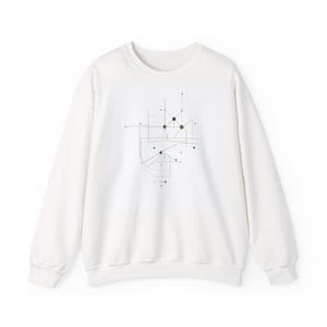 Minimalist Geometric Sweatshirt| Modern Abstract| Clean Line Art Sweater| Unisex streetwear| Premium Shirt| Modern Clothing| Style sweater
