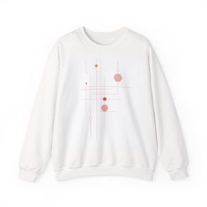 Minimalist Geometric Sweatshirt| Modern Abstract| Clean Line Art Sweater| Unisex streetwear| Premium Shirt| Modern Clothing| Style sweater