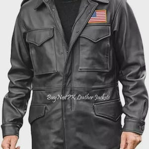 Mens M65 Leather Field Jacket - Etsy